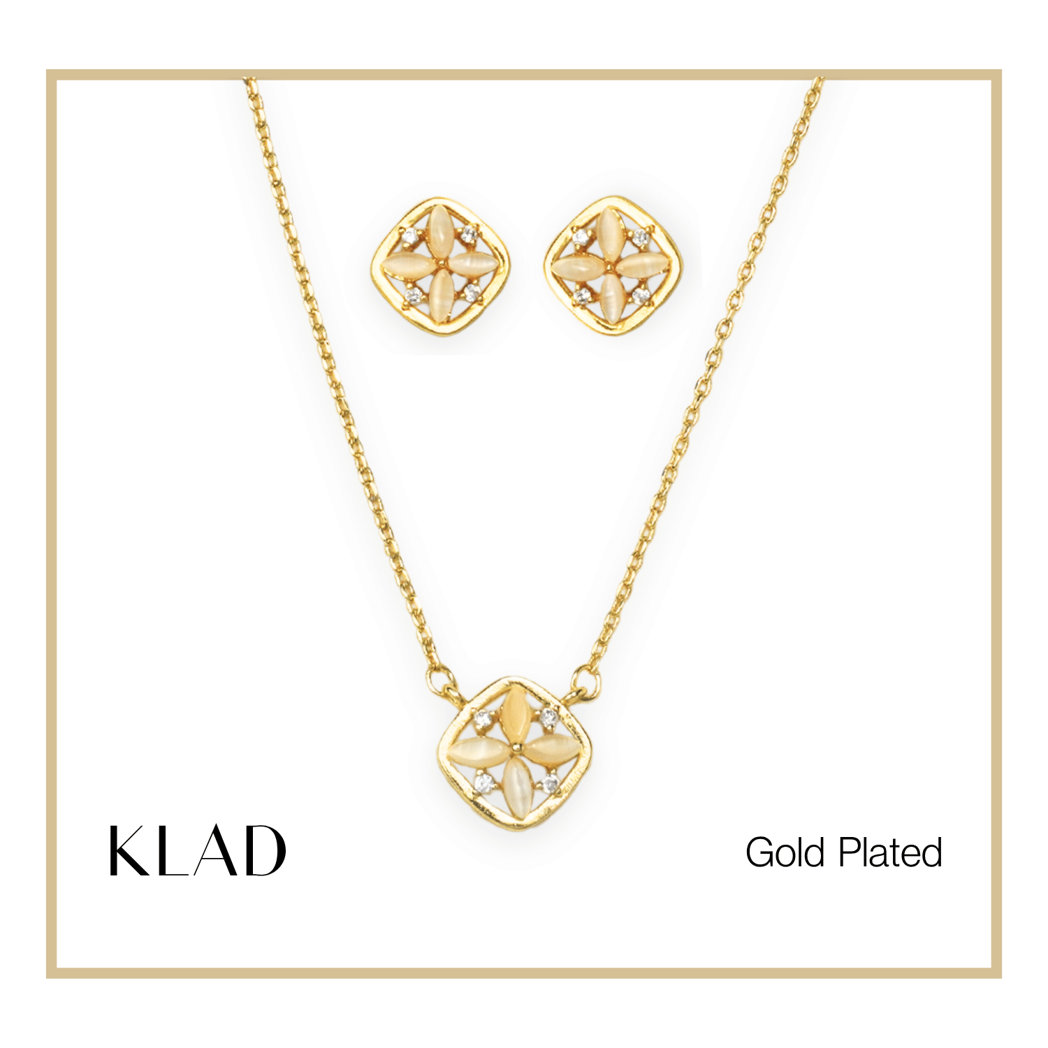 Carelle Jewelry Set in Gold