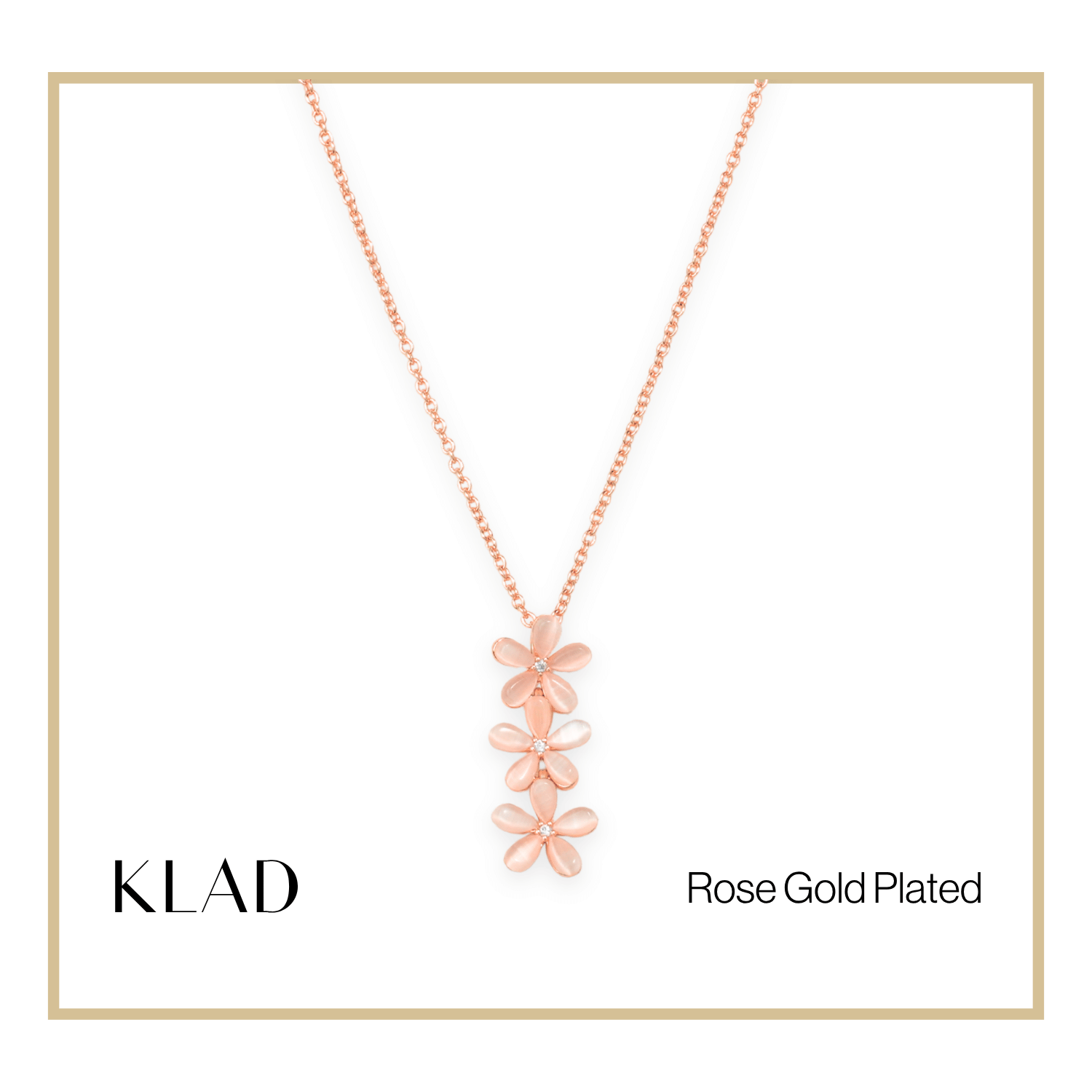 Crianna Jewelry Set in Rose Gold