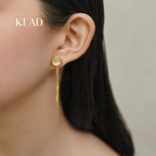 Cyralis Dangling Earrings in Gold