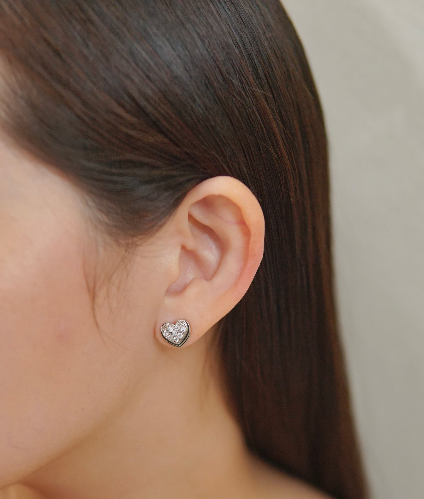 vivienne studs in rhodium