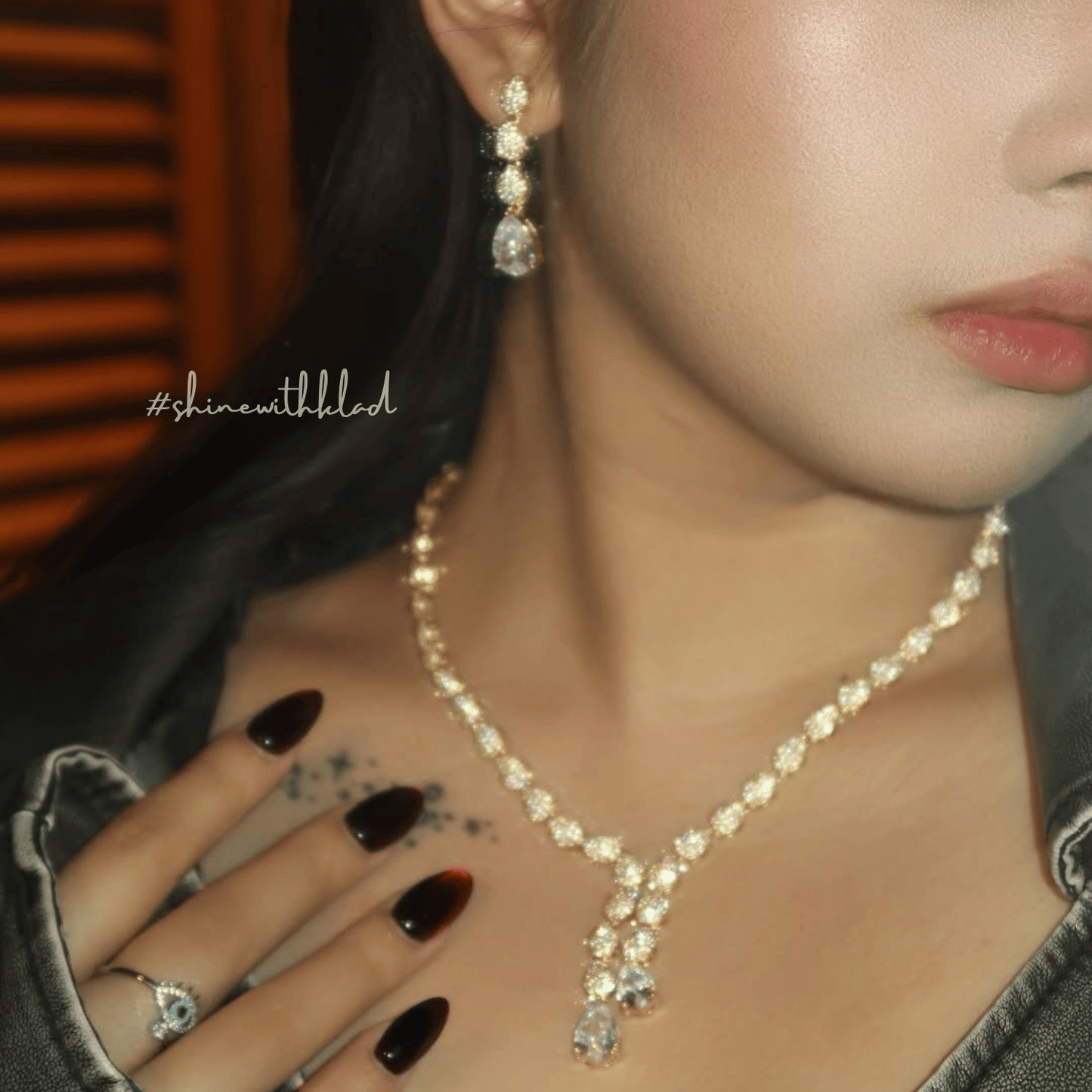 edelyn set in rhodium