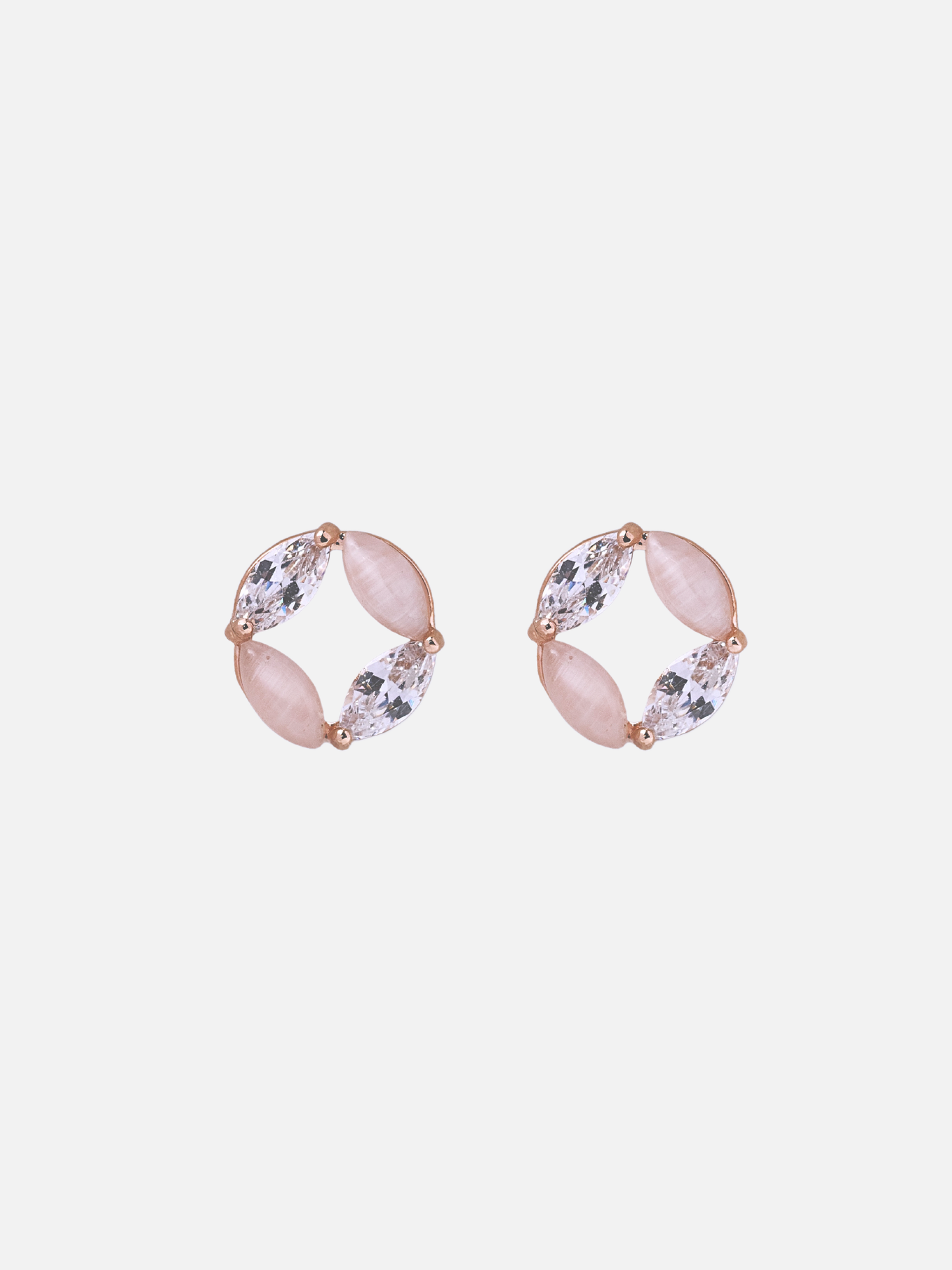 eisther stud earrings in rose gold