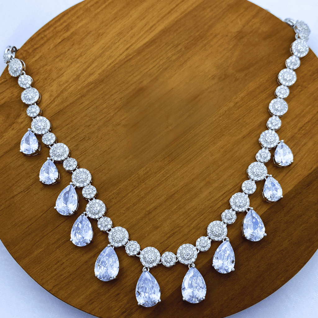 Elena Set in Rhodium