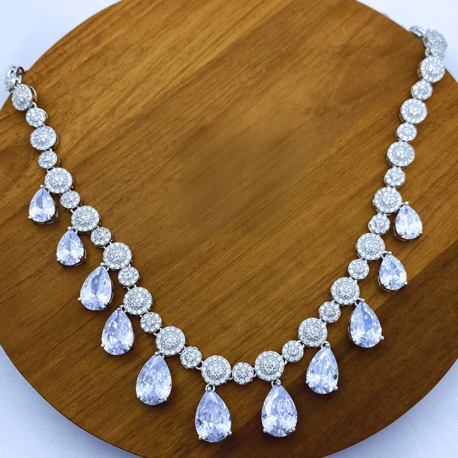 Elena Set in Rhodium