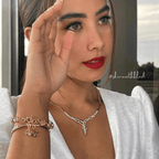 Elize Set in Rhodium