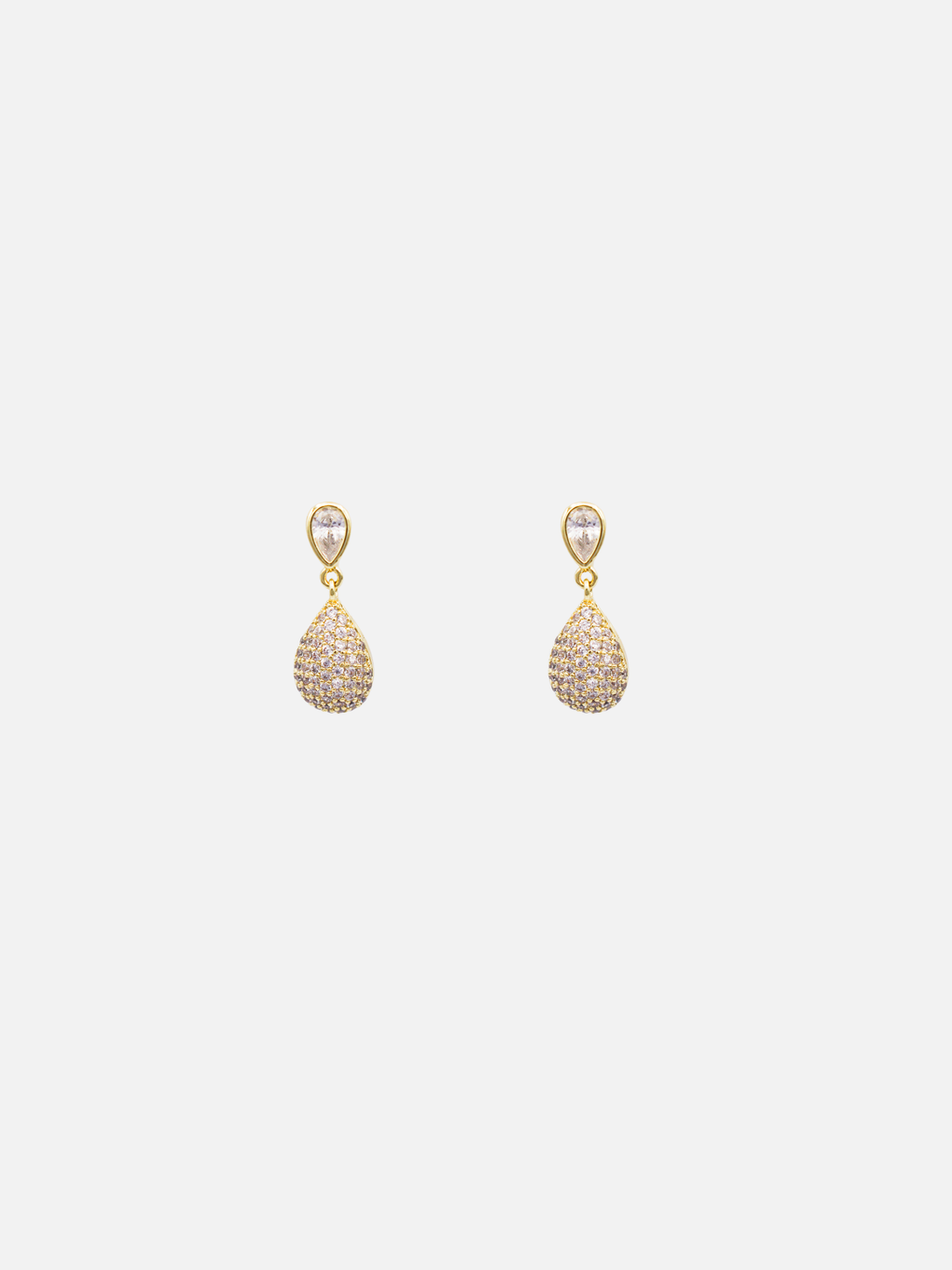 Emani Drop Studs in Gold