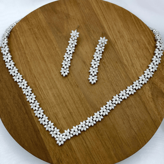 Erin Set in Rhodium