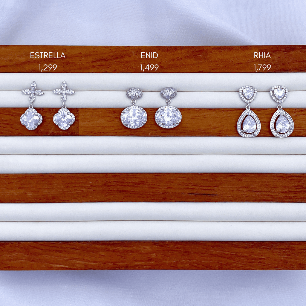 Estrella, Enid & Rhia in Rhodium