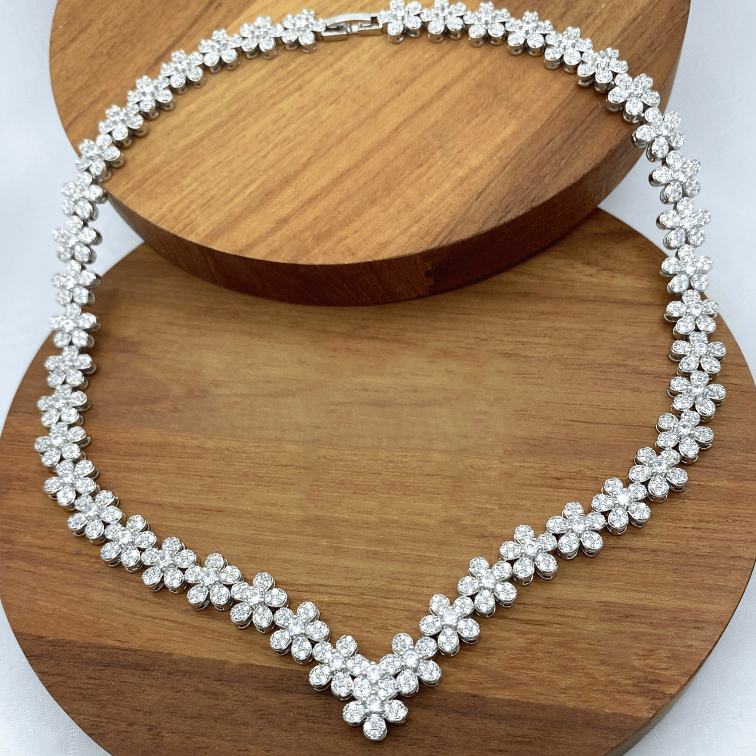 Evaleen Set in Rhodium