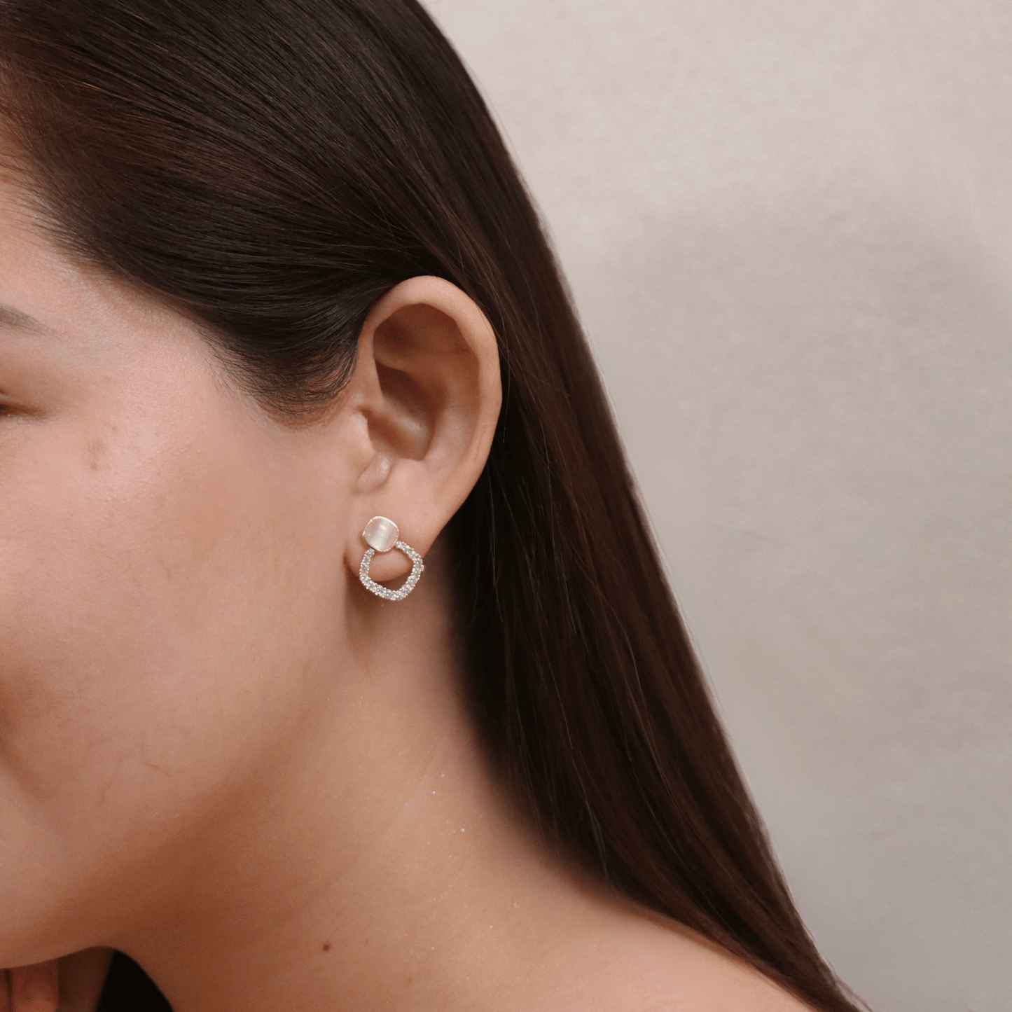 erielle, etta, eileen, eyanna, evanna & elia earrings in rose gold