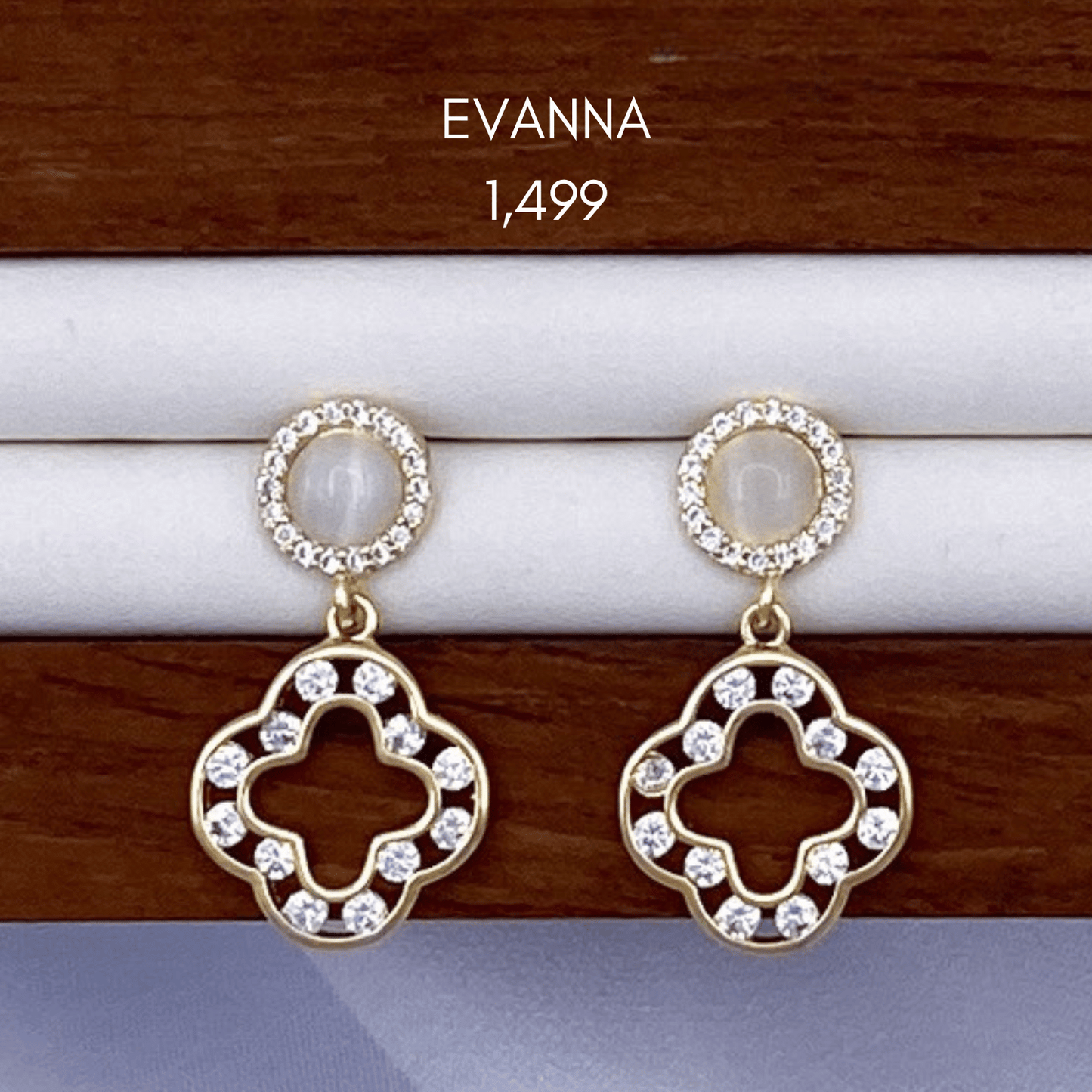 erielle, etta, eileen, eyanna, evanna & elia earrings in gold