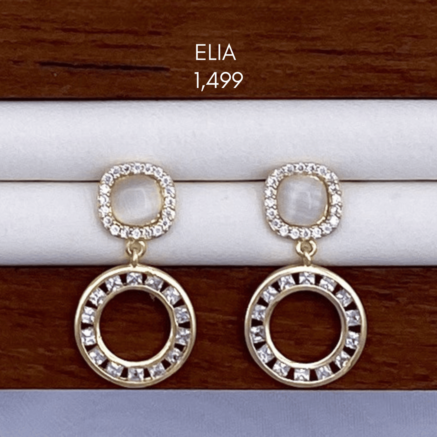erielle, etta, eileen, eyanna, evanna & elia earrings in gold
