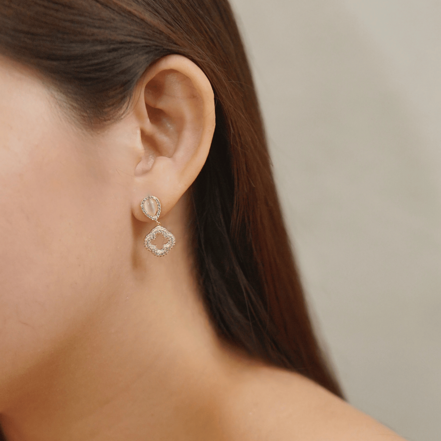 emmie, elodie & eliza earrings in gold