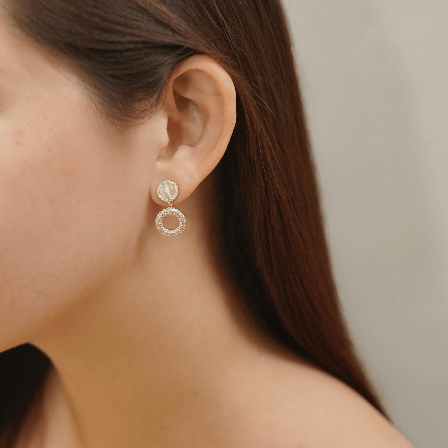 emmie, elodie & eliza earrings in gold
