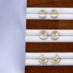 Evanthe, Ezisa & Eza Earrings in Gold