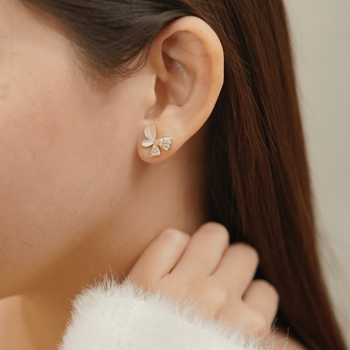 elle, eva & eleanora earrings in gold