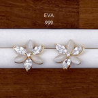 Elle, Eva & Eleanora Earrings in Gold