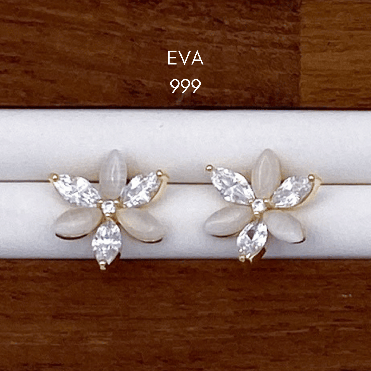 elle, eva & eleanora earrings in gold