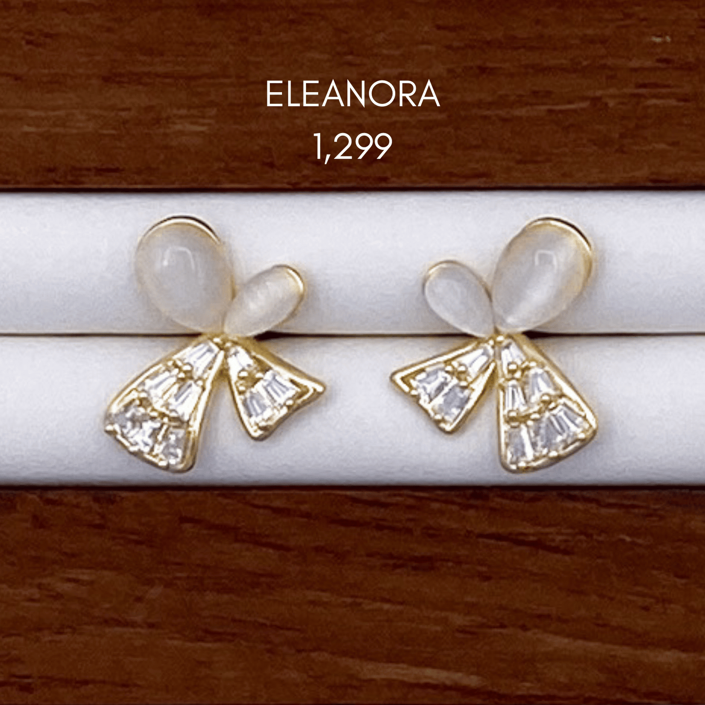 elle, eva & eleanora earrings in gold