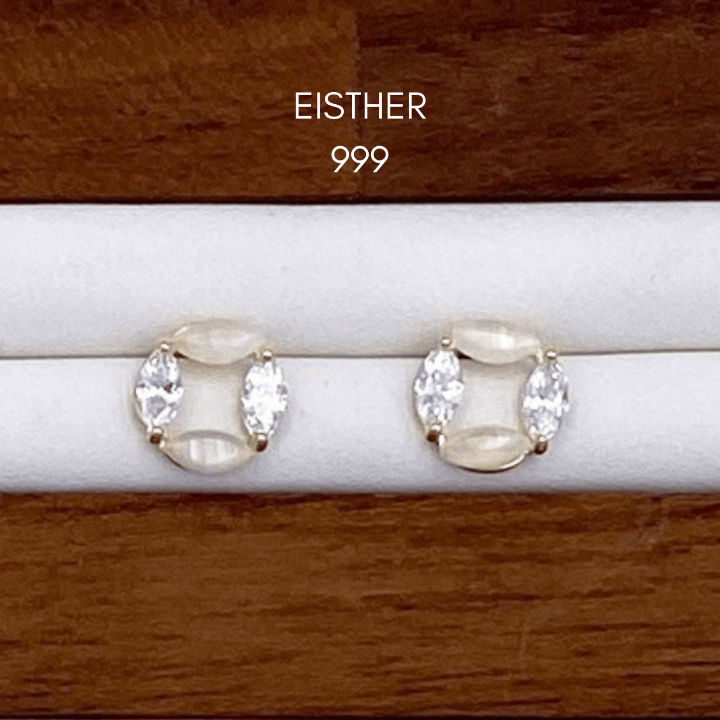 elliope, emeline, evalina, eisther, erich & erin earrings in gold