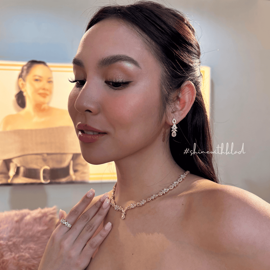 Glyssara Set in Rhodium