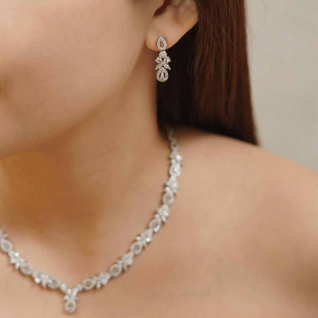 Glyssara Set in Rhodium