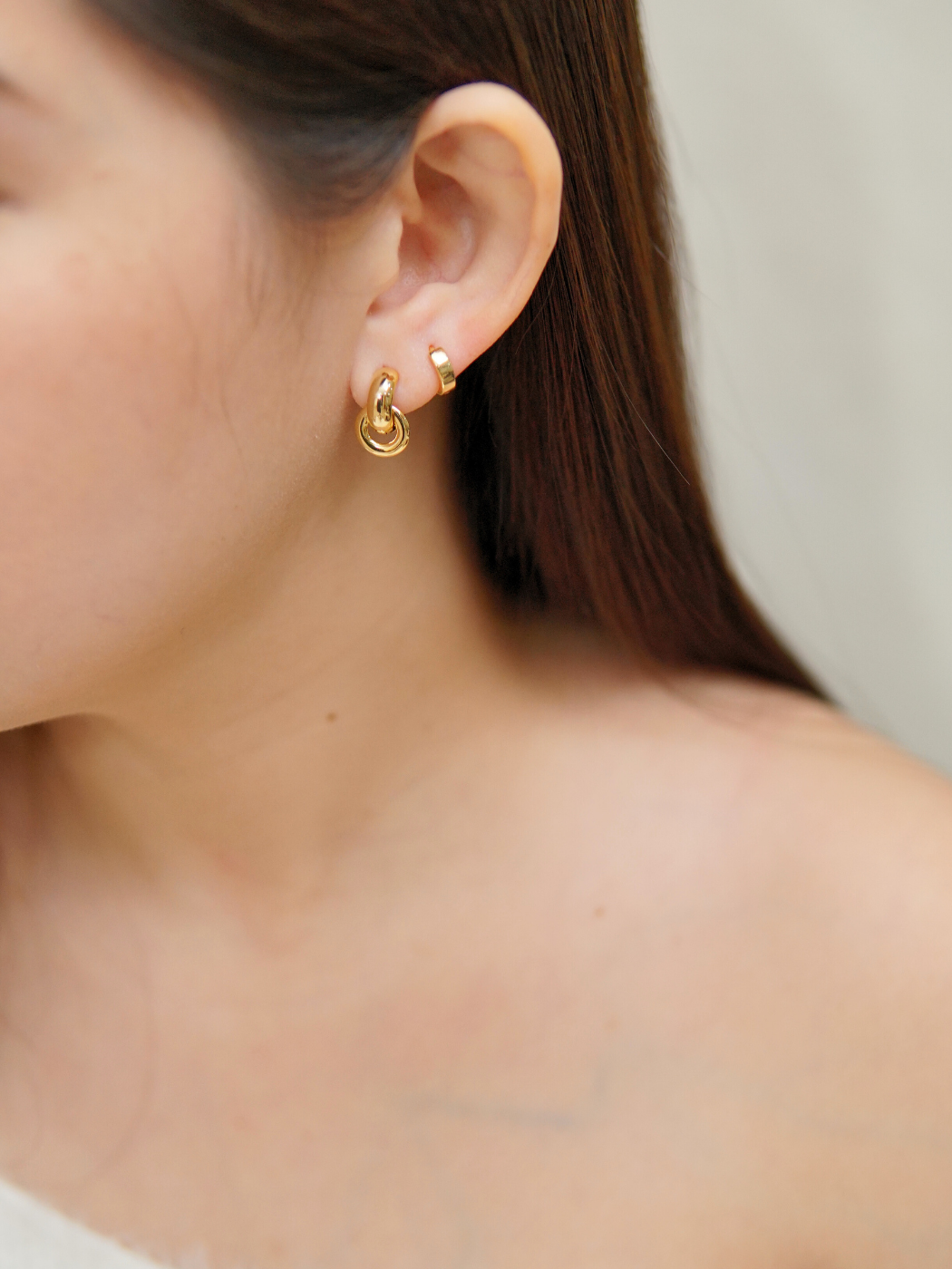 Haisley Hoops in Gold