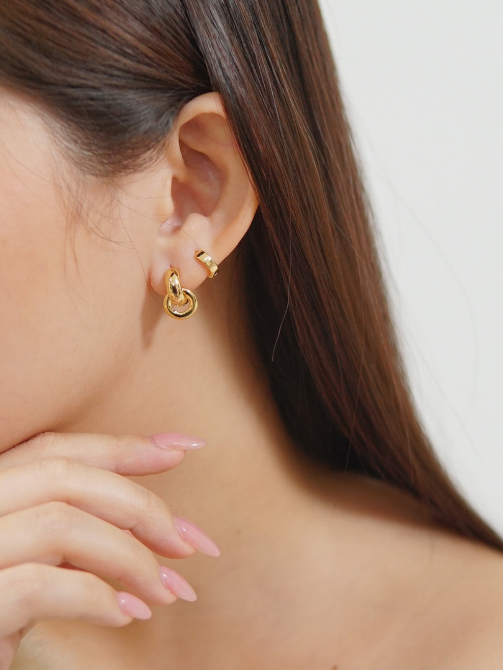 Haisley Hoops in Gold