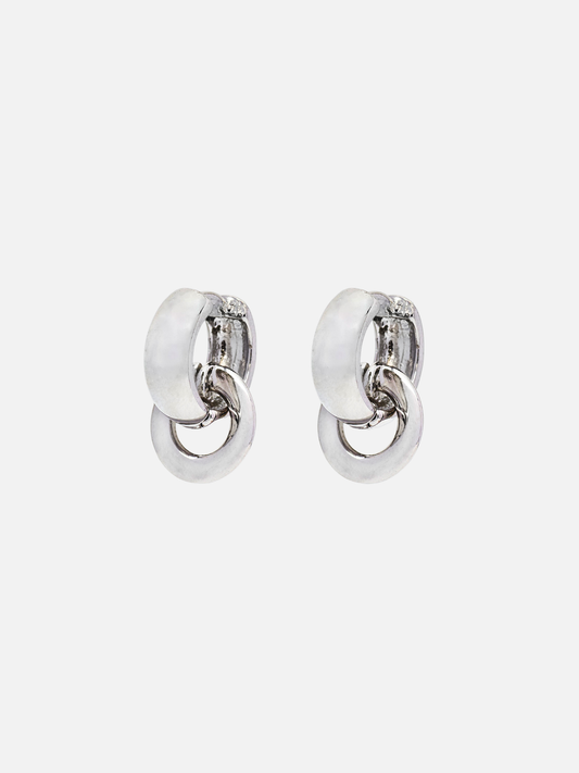 Haisley Hoops in Rhodium