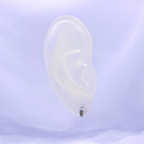 Hope Hoop Earrings in Rhodium