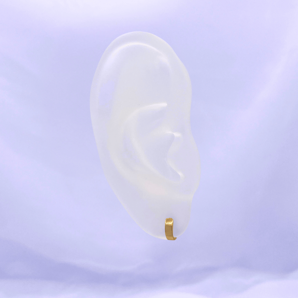 Hope Hoop Earrings in Gold