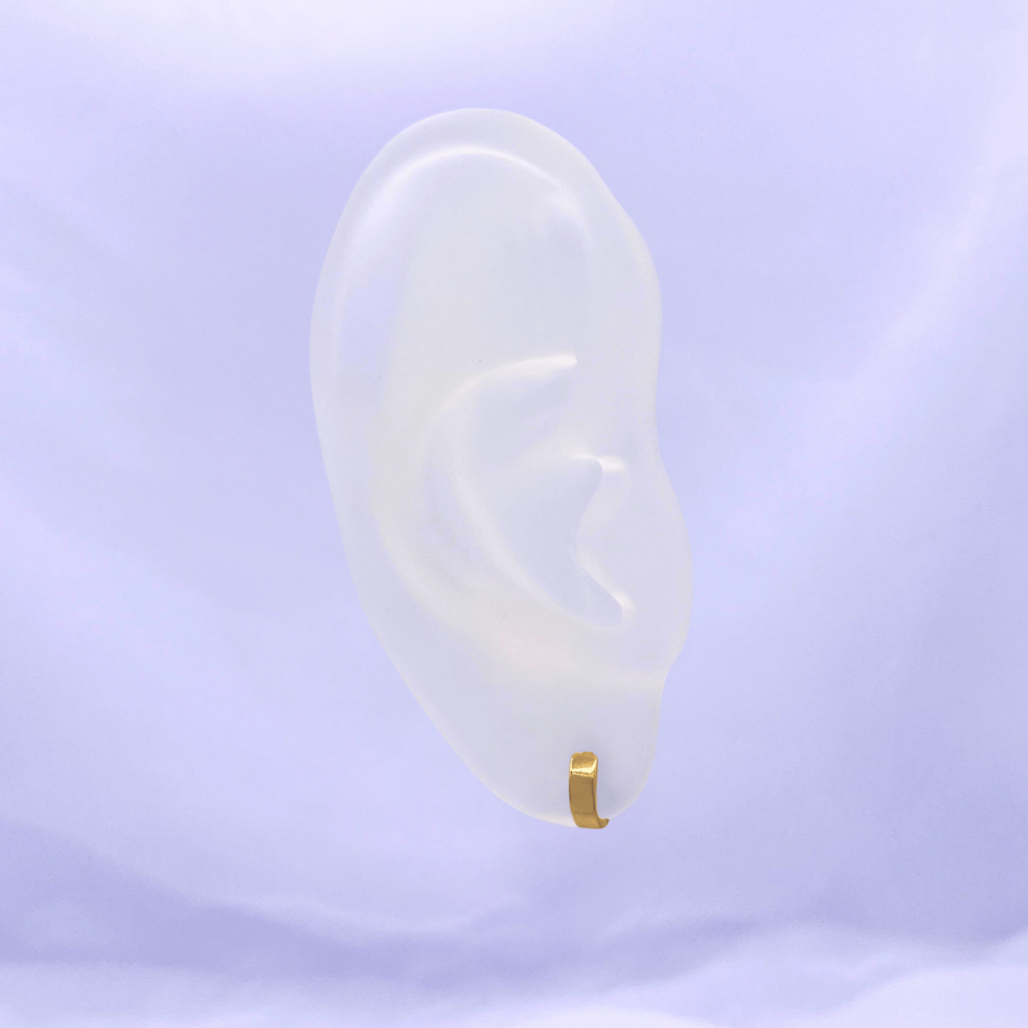 Hope Hoop Earrings in Gold