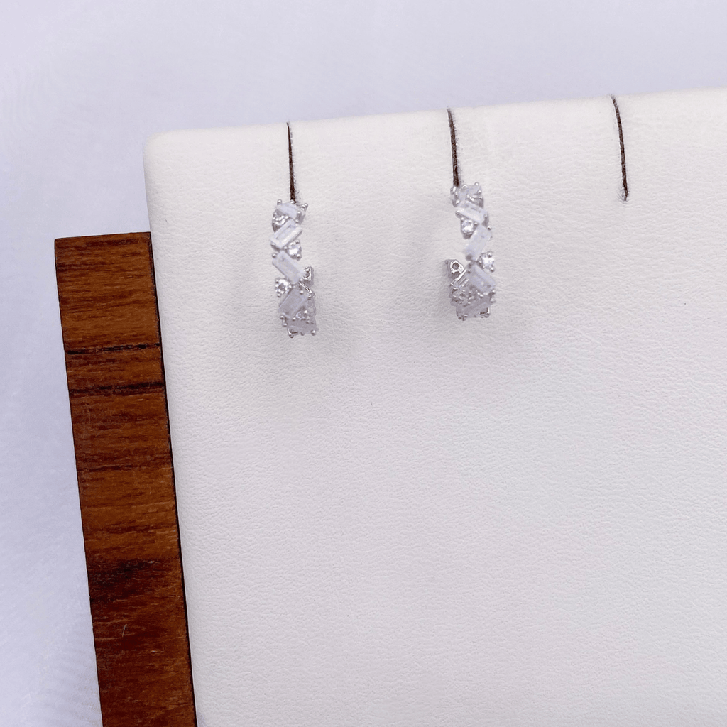 Jadrienne Earrings in Rhodium