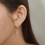 Jaislyn Earrings in Rhodium
