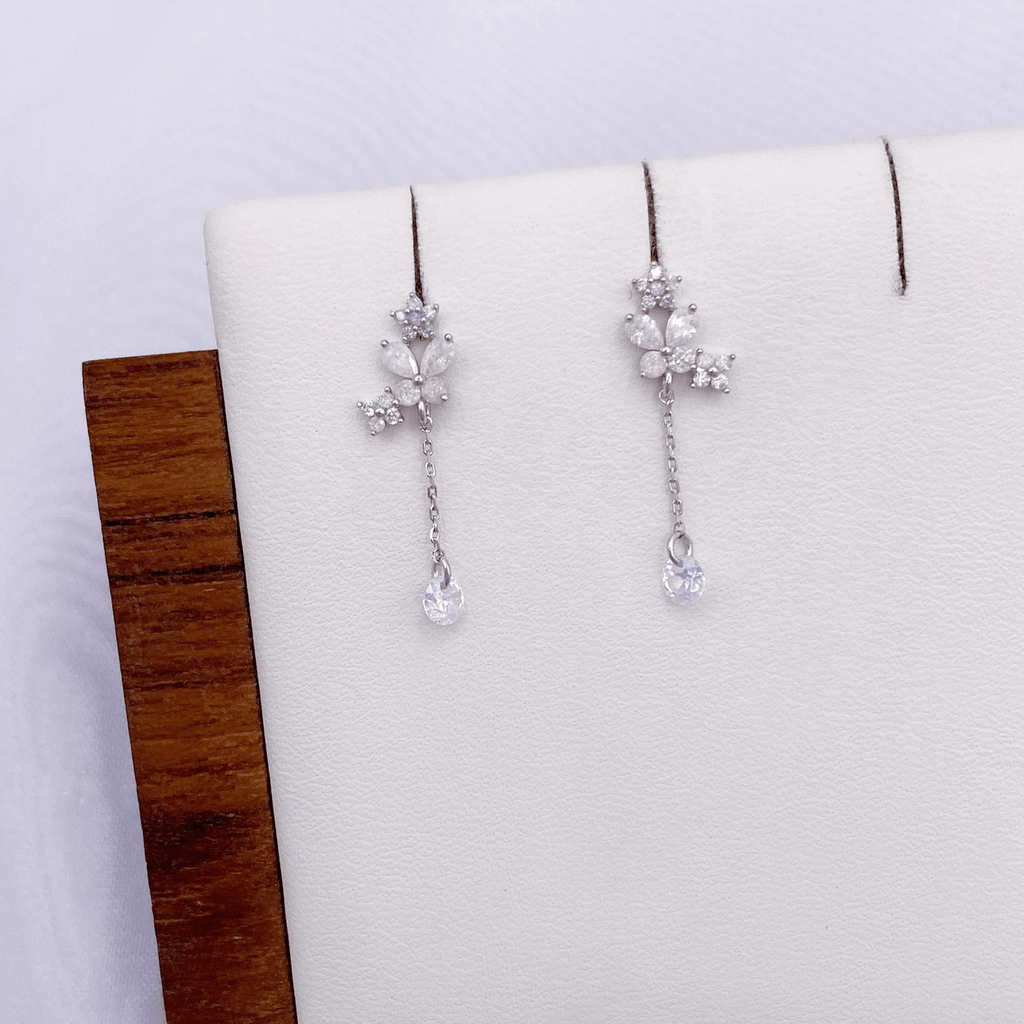 Jamirah Earrings in Rhodium