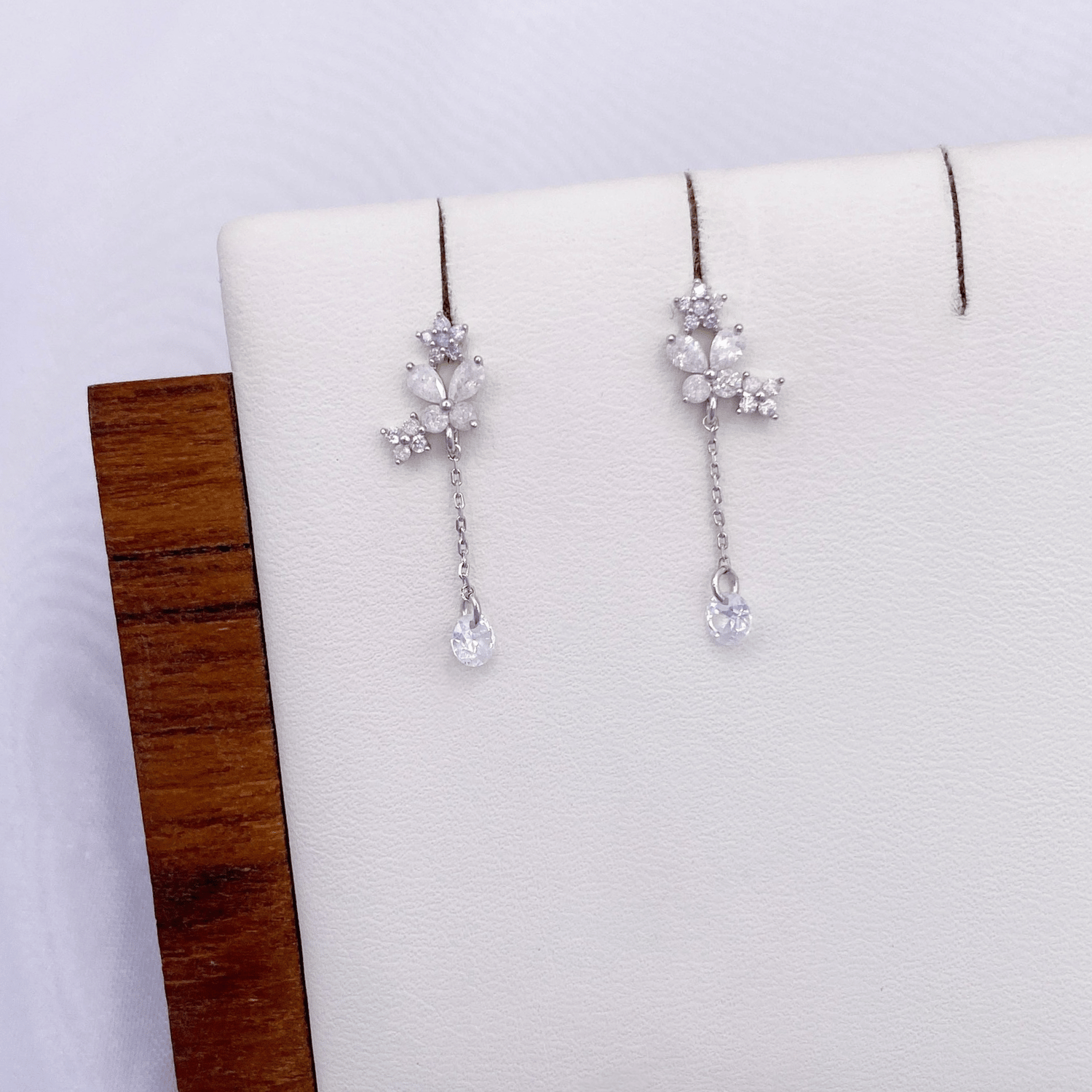 Jamirah Earrings in Rhodium