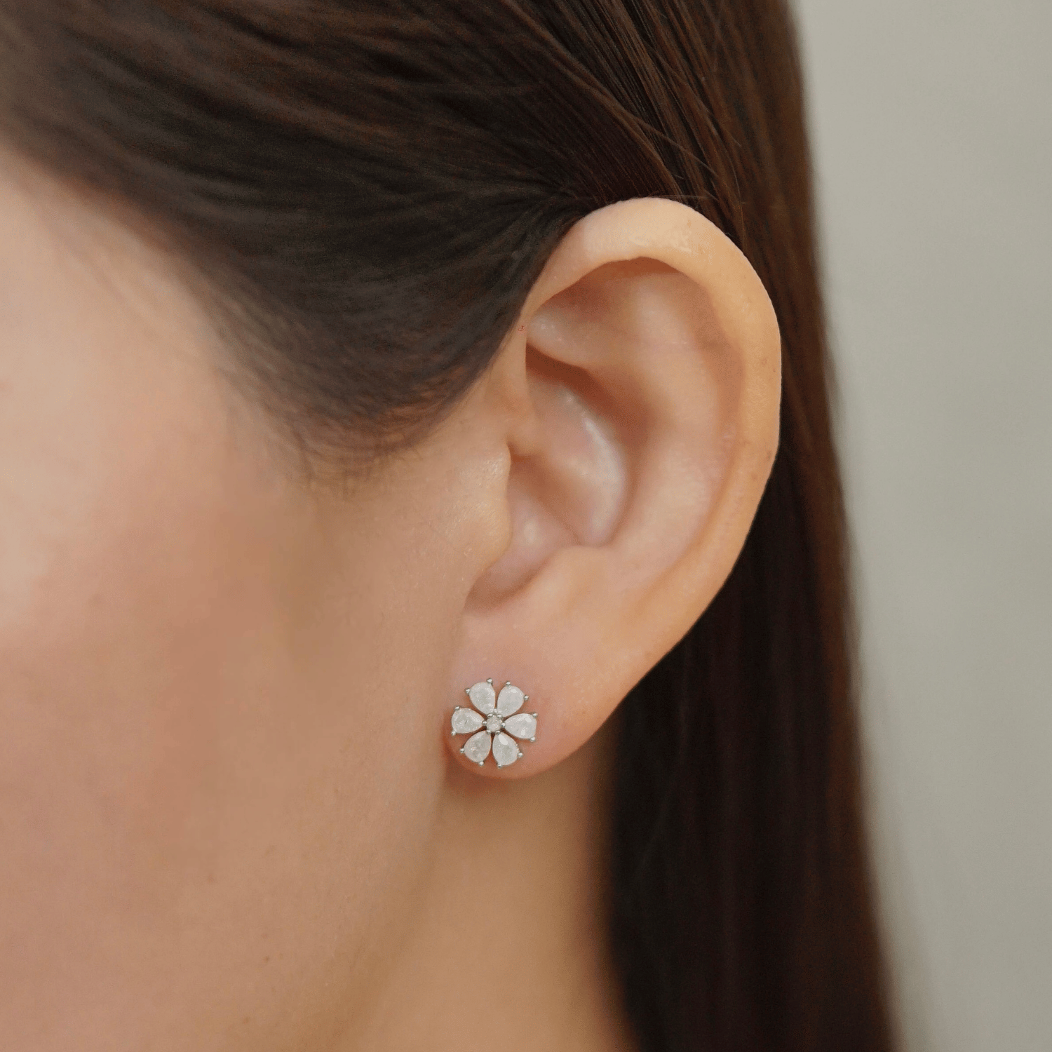 Janira Earrings in Rhodium