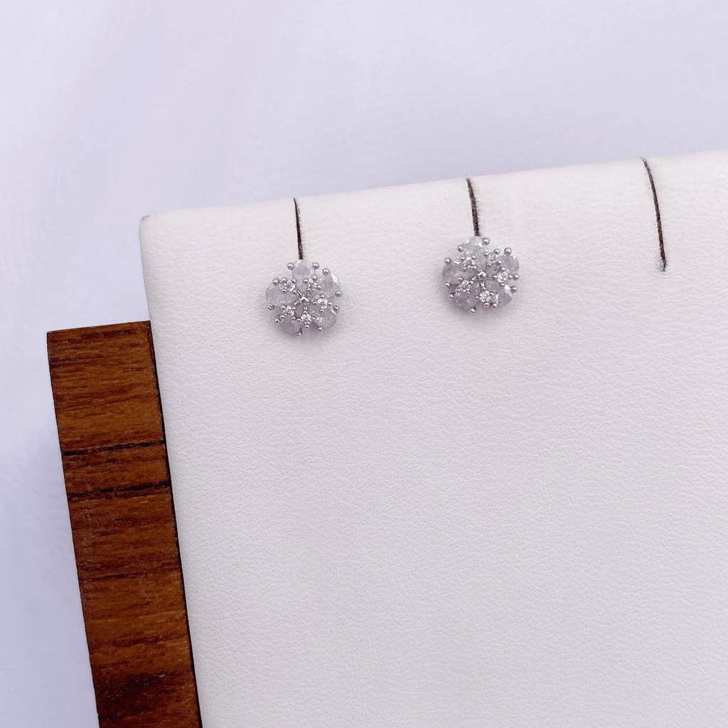 Jenica Earrings in Rhodium