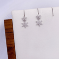 Jerae Earrings in Rhodium