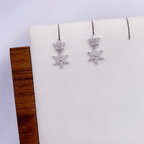 Jerae Earrings in Rhodium