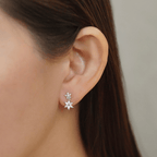 Jerae Earrings in Rhodium