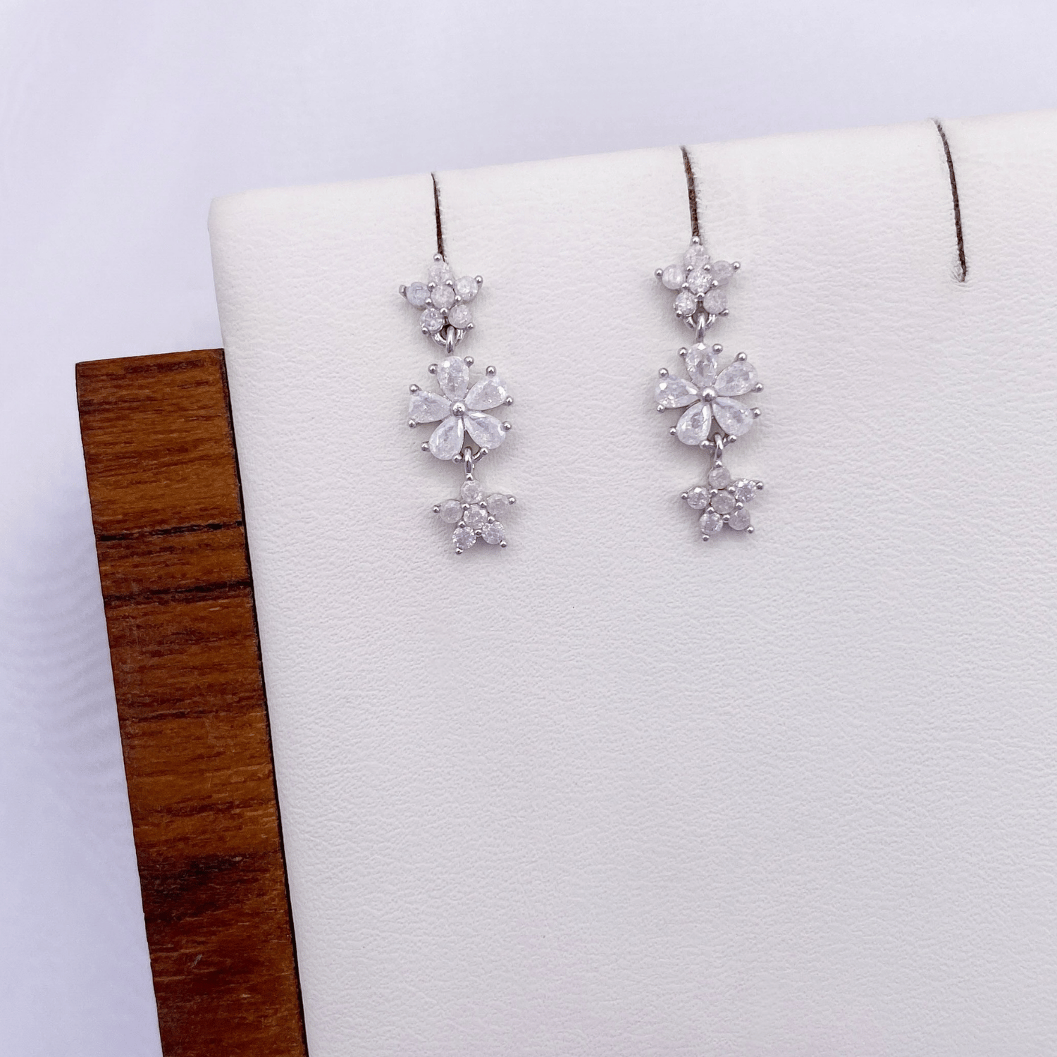 Joliette Earrings in Rhodium