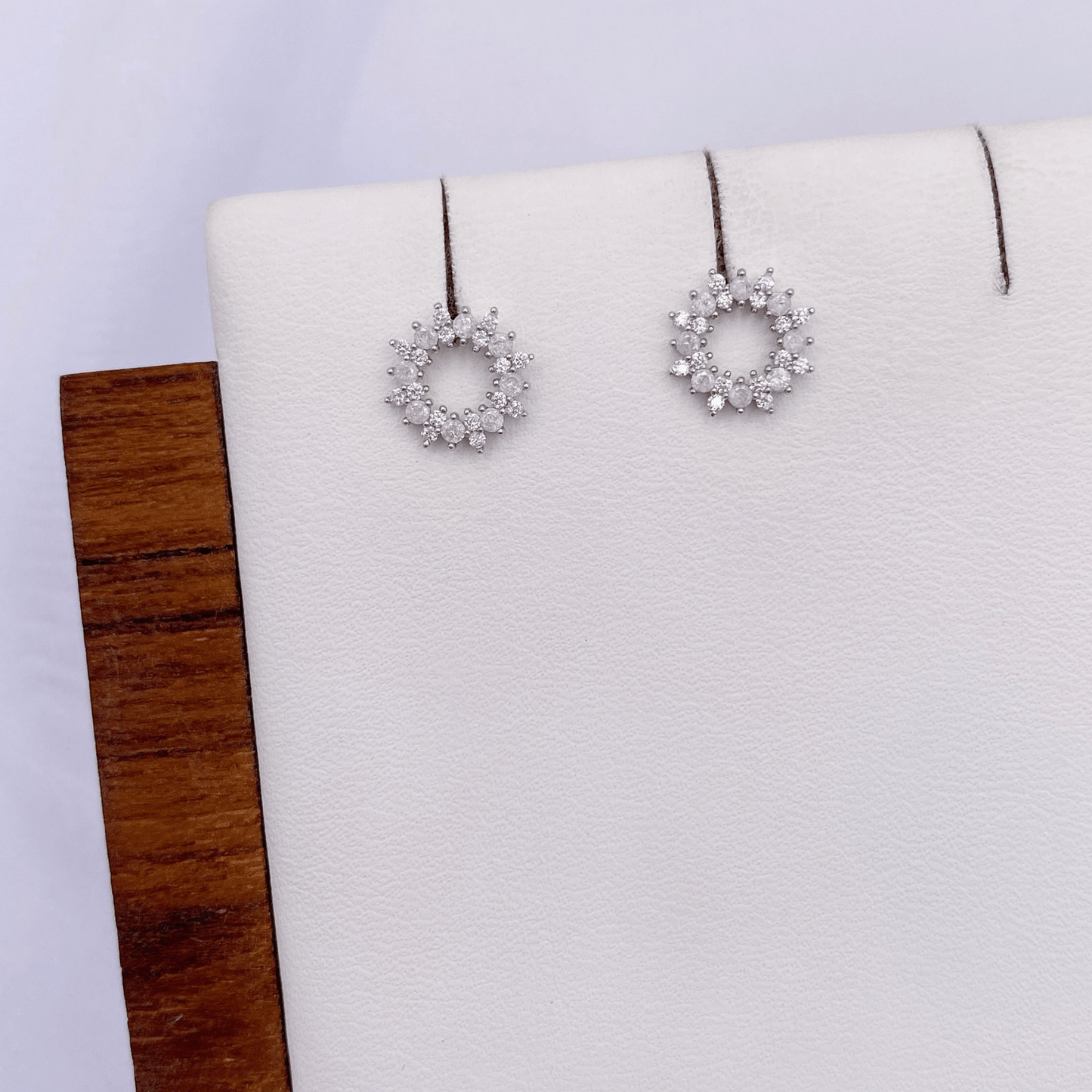 jonina earrings in rhodium