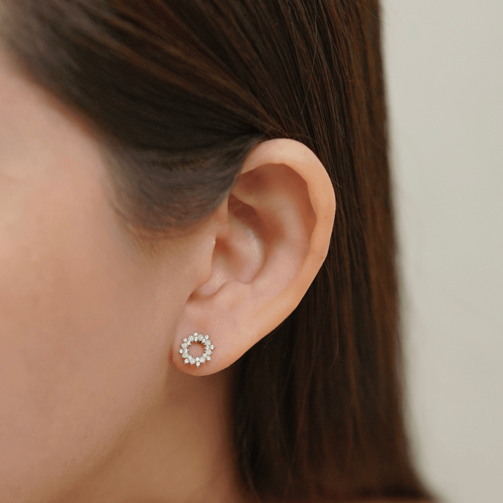 Jonina Earrings in Rhodium