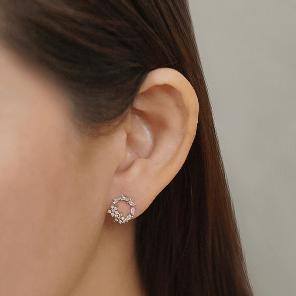 Jordelle Earrings in Rhodium