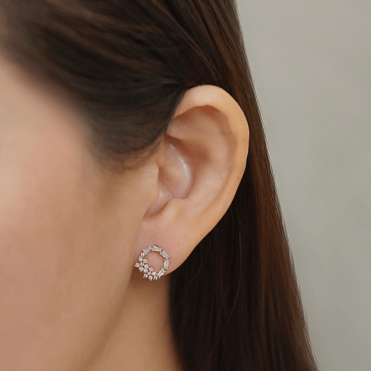 Jordelle Earrings in Rhodium