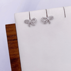 Joviea Earrings in Rhodium