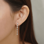 Jovielle Earrings in Rhodium