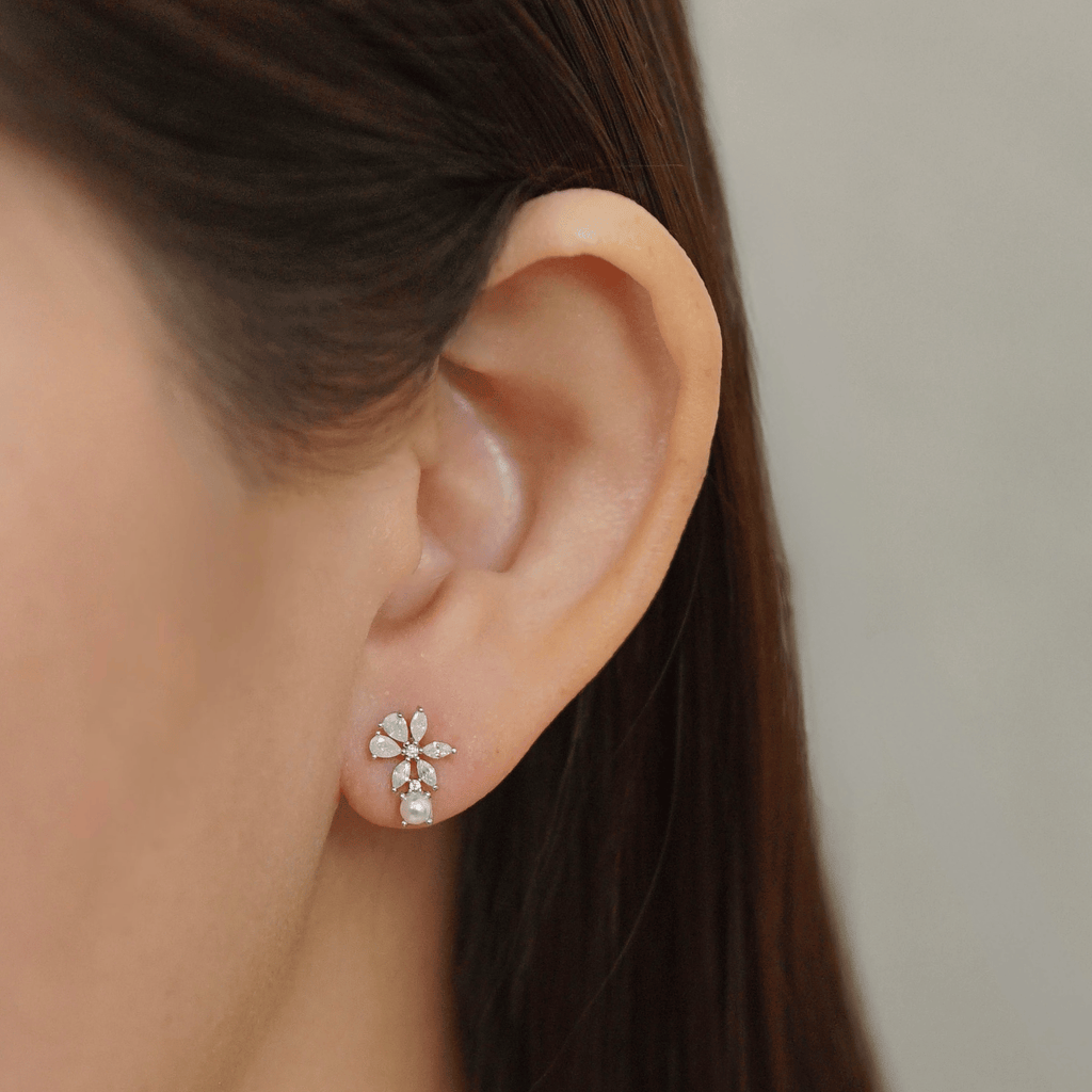 Jynessa Earrings in Rhodium