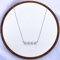 Kaira Necklace in Rhodium
